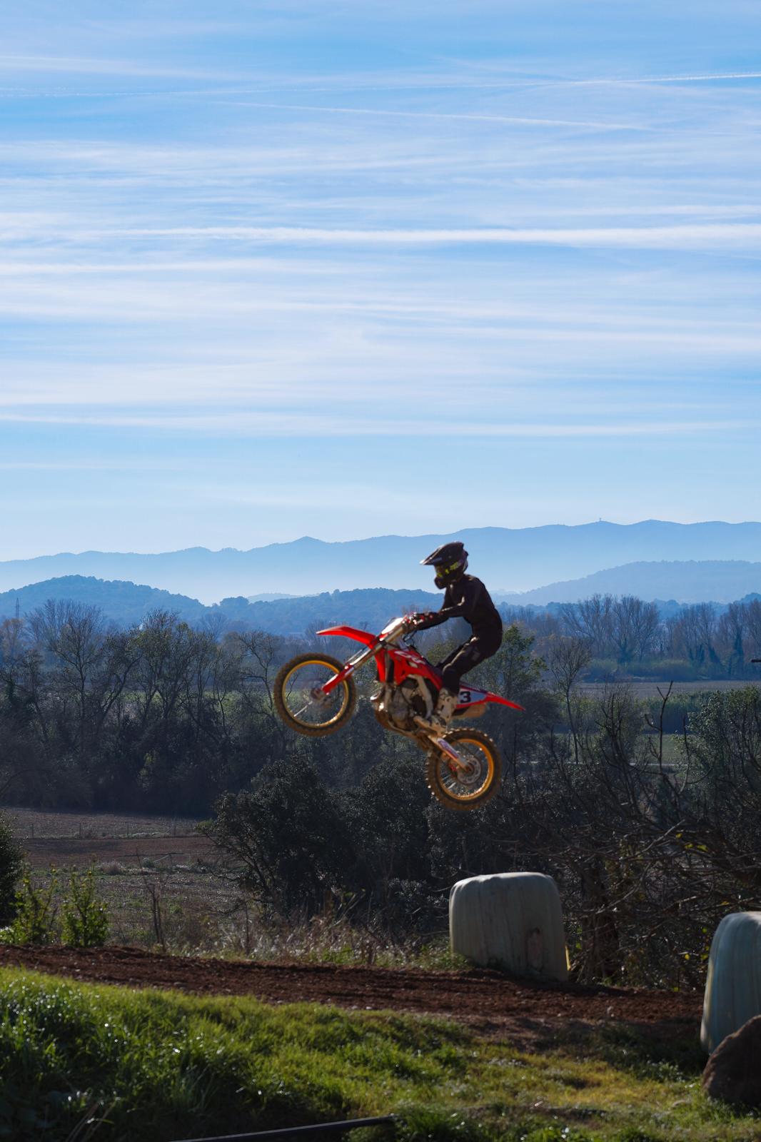 Salto motocross